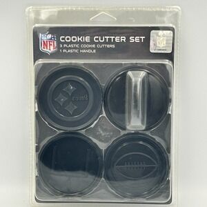 NFL Pittsburgh Steelers Cookie Cutter Set 4pc NEW SEALED